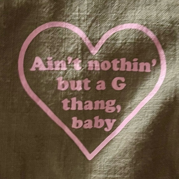 Saturday Morning Pancakes Green Cotton Jumpsuit L Ain’t Nothin But A G Thang - Picture 4 of 8